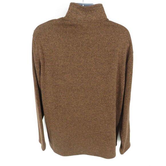 Ocean Coast Big Tall Brown Quarter Zip Pullover Sweater LT NWT $64.50 - Picture 4 of 5